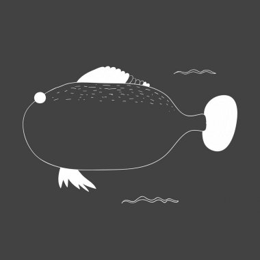 Çizim sualtı yaratıklar