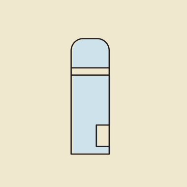 Su dolu mavi şişe. 