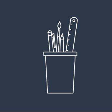  ofis malzemeleri simgesi