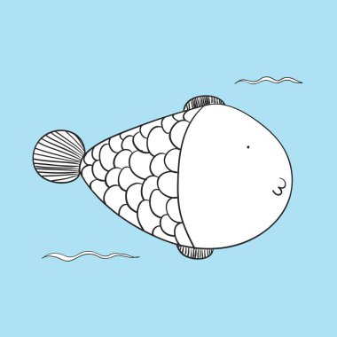 Çizim sualtı yaratıklar