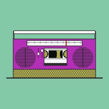 Retro kaset kaydedici