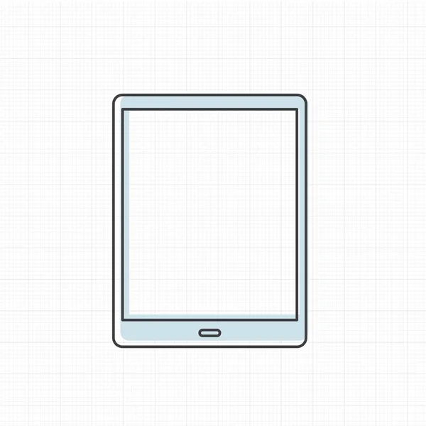 Icône tablette numérique — Image vectorielle