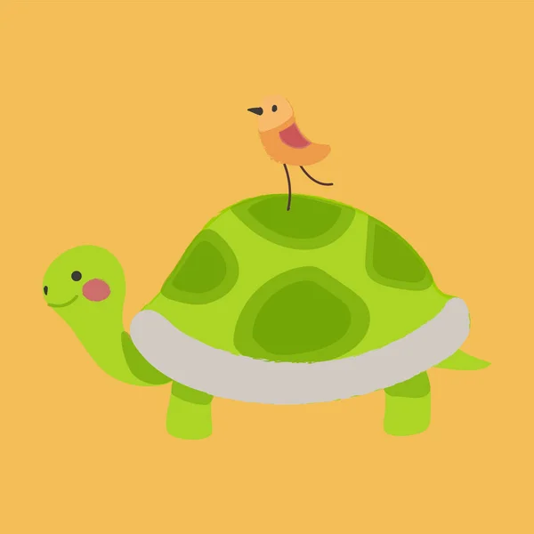 Зеленая черепаха — стоковый вектор