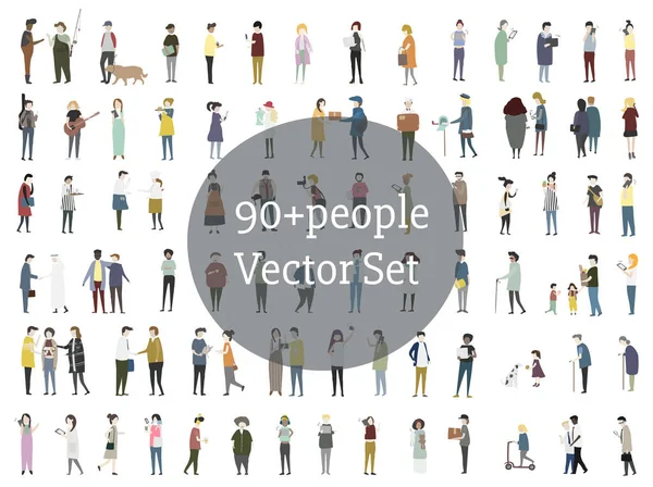 Personer med olika yrken — Stock vektor