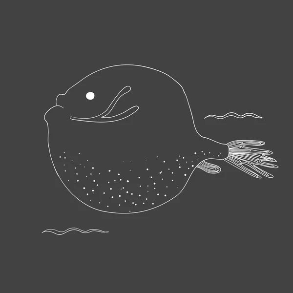 Dibujar criaturas bajo el agua — Vector de stock