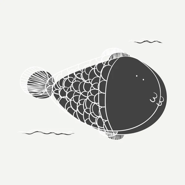 Dessin des créatures sous-marines — Image vectorielle