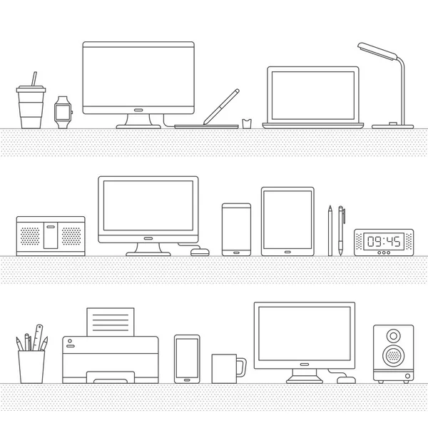 çeşitli dijital cihazlar 