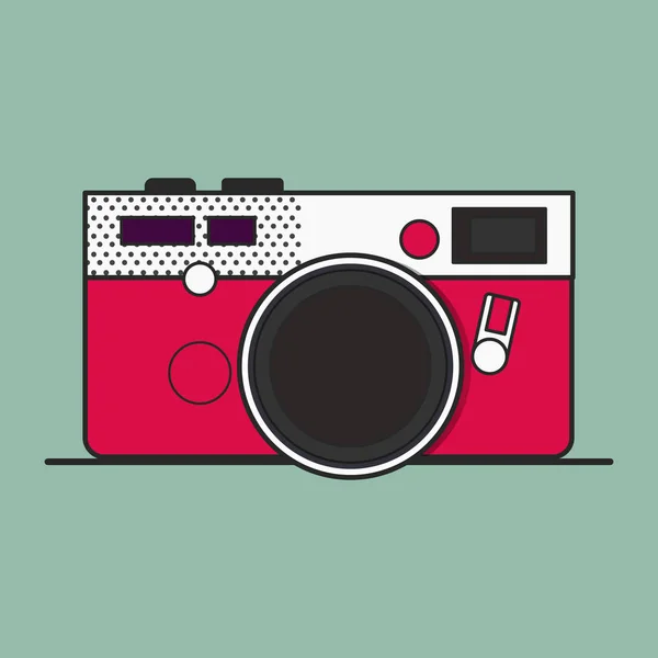 Růžové Retro fotoaparát — Stockový vektor