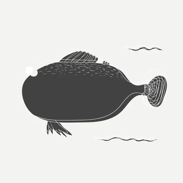 Rysunek podwodnych stworzeń — Wektor stockowy