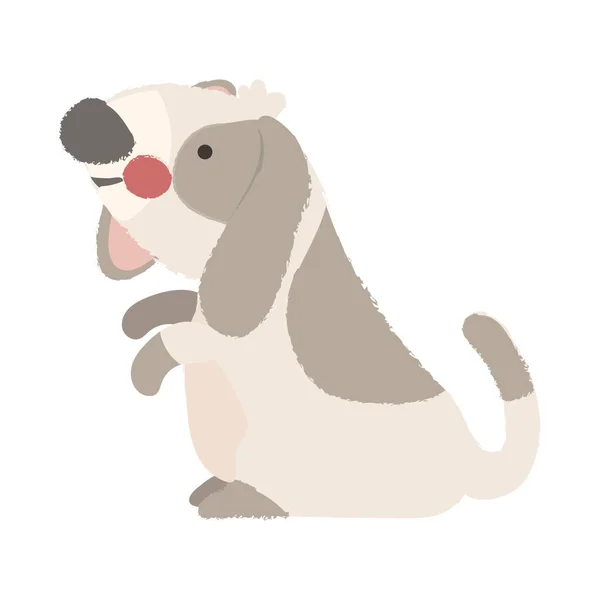 Desenho animado cão ícone plano — Vetor de Stock