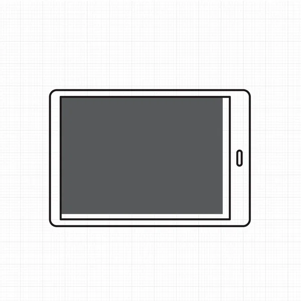 Icono de tableta digital — Vector de stock