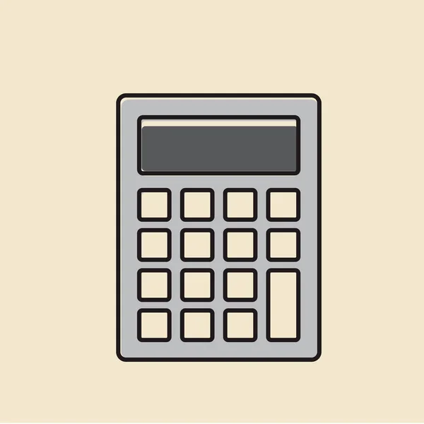 Плоский калькулятор значок — стоковий вектор