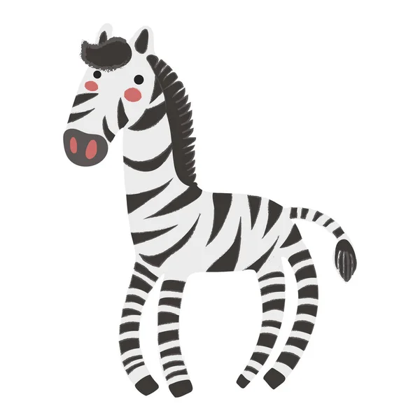 Полосатая зебра — стоковый вектор