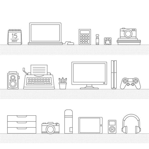 çeşitli dijital cihazlar 