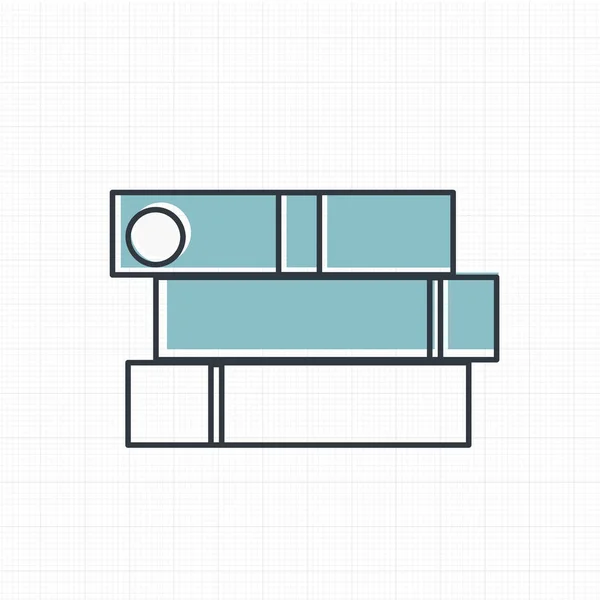 Icono de suministros de oficina — Vector de stock