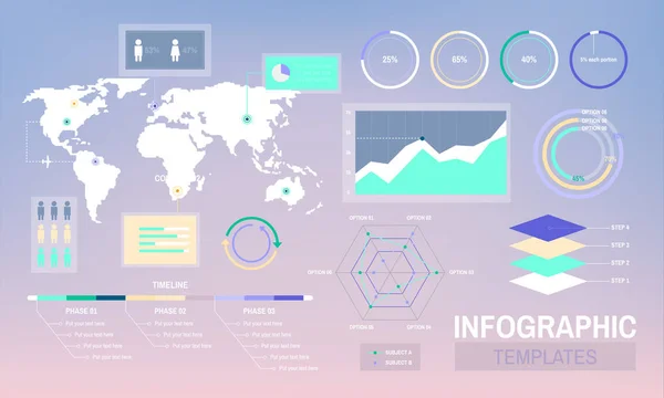 Design de modelos infográficos —  Vetores de Stock