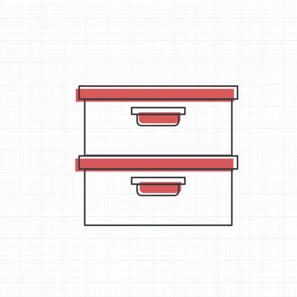 Icona forniture per ufficio — Vettoriale Stock