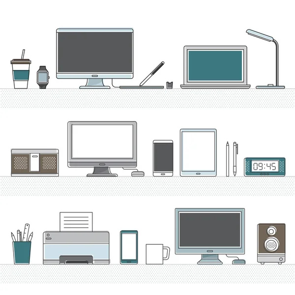 çeşitli dijital cihazlar 