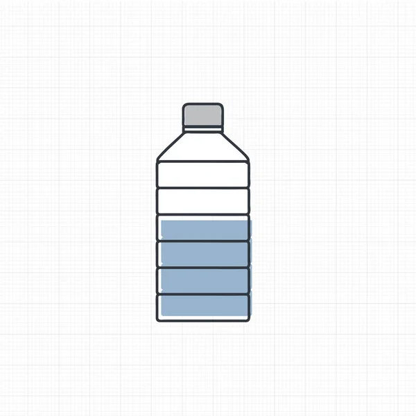 Plastic bottle with water — Stock Vector