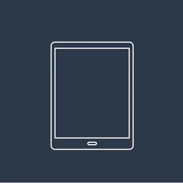 Icône tablette numérique — Image vectorielle