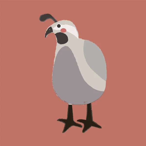 Karikatur exotischer Vogel — Stockvektor