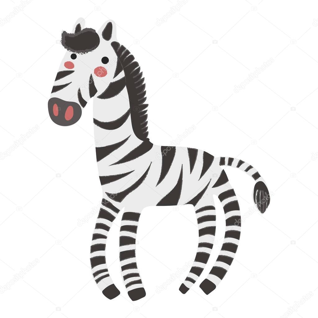cartoon striped zebra