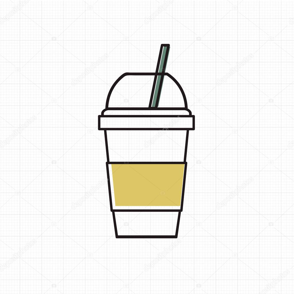  cold drink cup icon