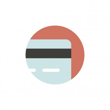 Kredi kartı simgesi daire