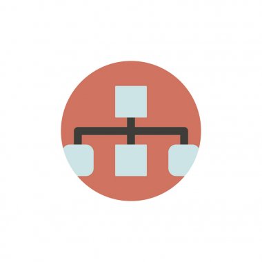 Pazarlama düzeni simgesini daire