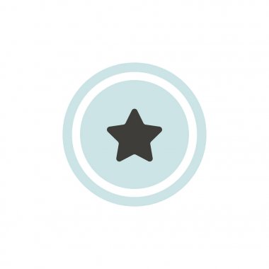 Daire içinde yıldız simgesi  