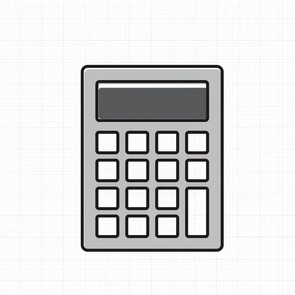 Икона плоского калькулятора — стоковый вектор