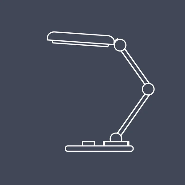 Ícone da lâmpada de mesa —  Vetores de Stock