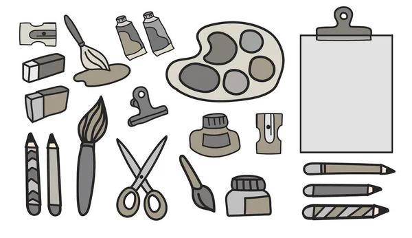 Иконки канцелярских товаров — стоковый вектор