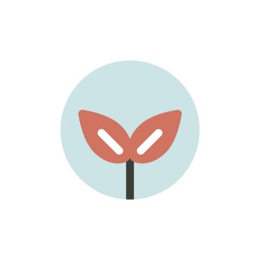 Daire içinde büyüyen bitki simgesi