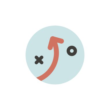 strateji planı simgesi daire