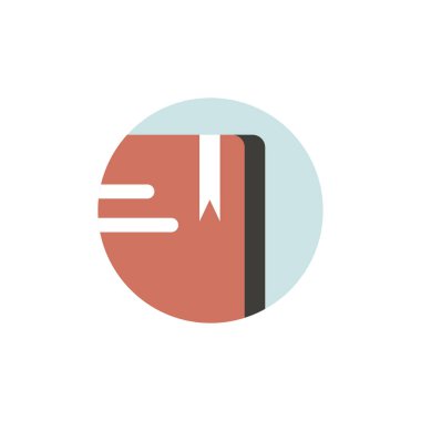 Kitap simgesini daire 