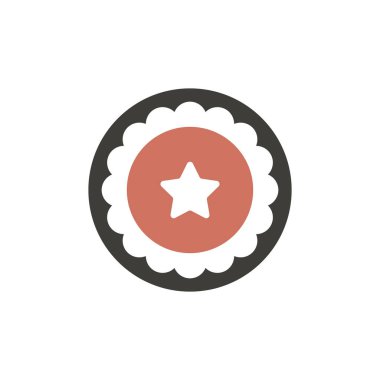 Daire içinde yıldız simgesi  