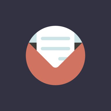 Daire içinde e-posta simgesi