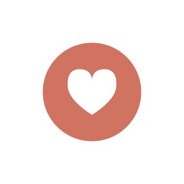 Daire içinde kalp simgesi  