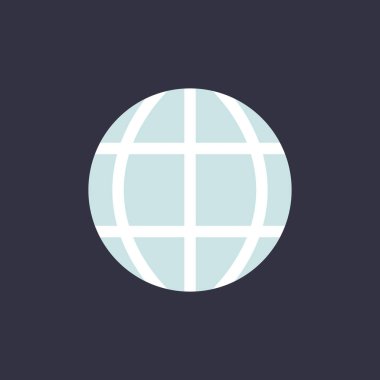 Daire içinde küresel simgesi