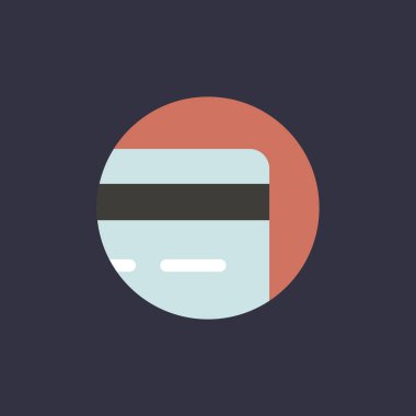 Kredi kartı simgesi daire