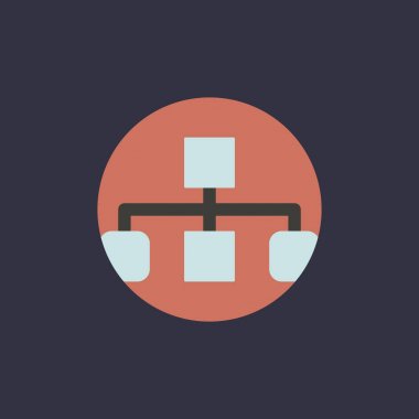 Pazarlama düzeni simgesini daire