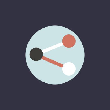 Daire dijital pazarlama simgesi