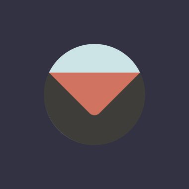 Daire içinde e-posta simgesi