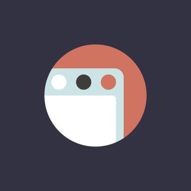 Web sitesi simge daire 