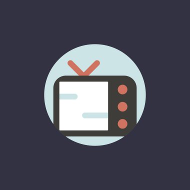 televizyon simgesini daire