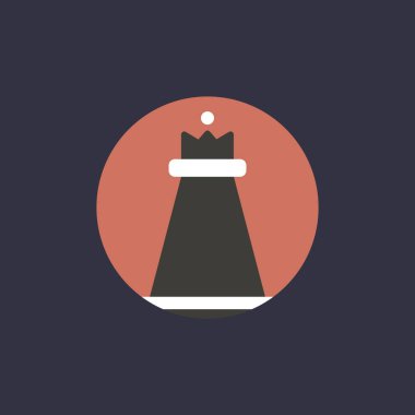 Satranç şekil kutsal kişilerin resmi daire içinde