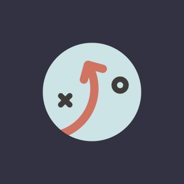 strateji planı simgesi daire