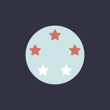 derecelendirme yıldız simgesini daire