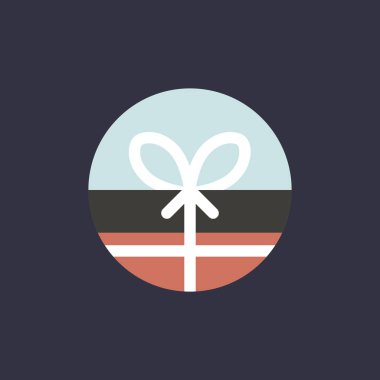 hediye kutusu simgesini daire